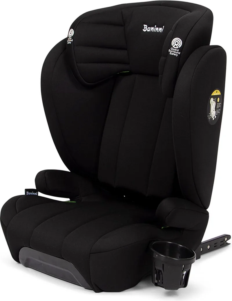 Autostoel i-Size 100-150cm – 15-36kg Zola de Baninni en Zwart – photo produit