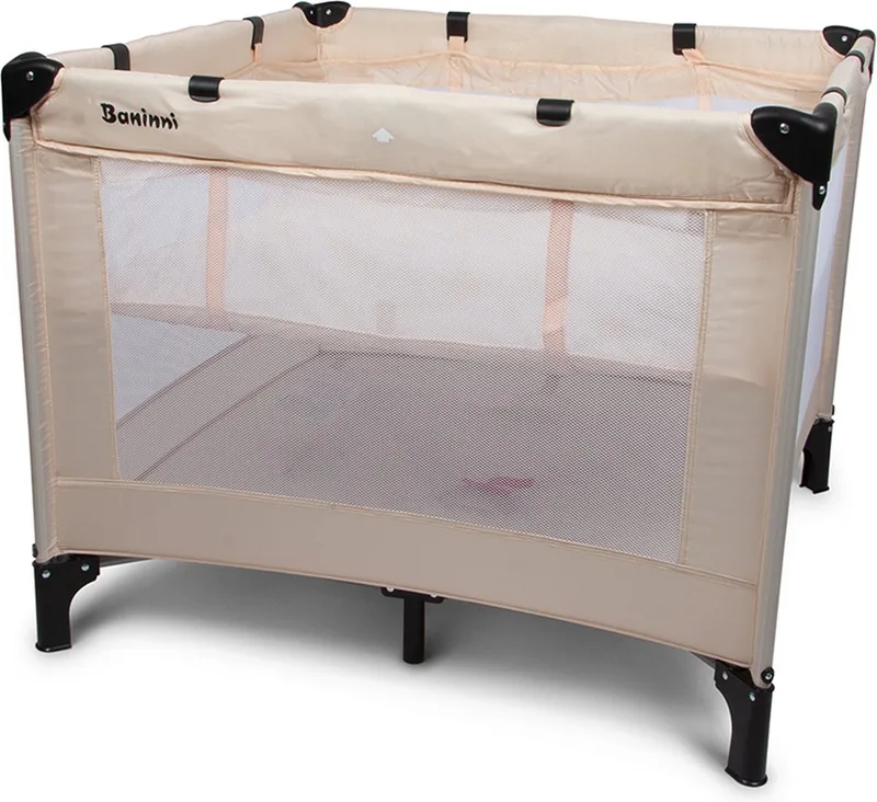 Baninni 2-in-1 Reisbed met Bodemverhoger Neva Zand de Baninni en Beige – photo produit