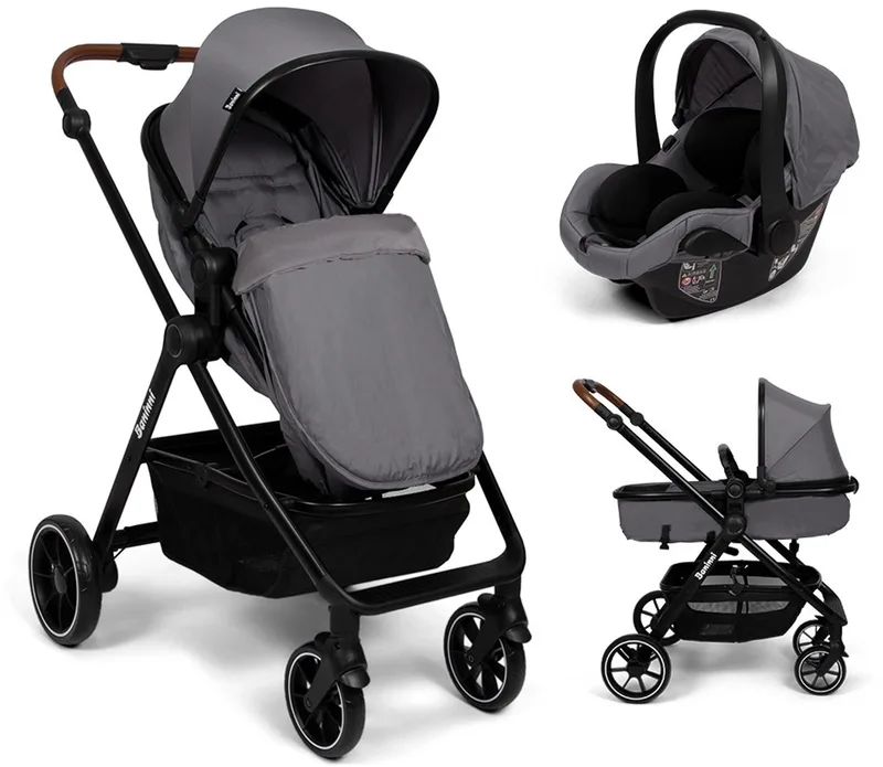 Baninni 3-in-1 Multi Standen Kinderwagen met Autostoel Adria by Baninni in Grijs – product photo