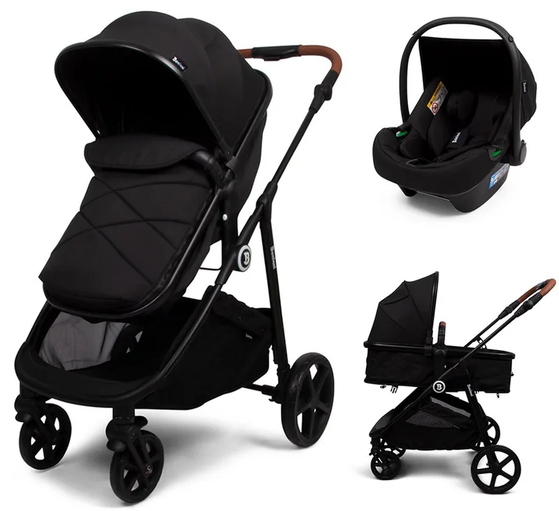Baninni 3-in-1 Multi Standen Kinderwagen met Autostoel Nelia by Baninni in Zwart – product photo
