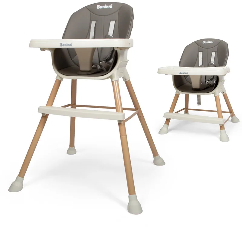 Baninni 4-in-1 Kinderstoel - Meegroeistoel Inigo by Baninni in Grijs – product photo