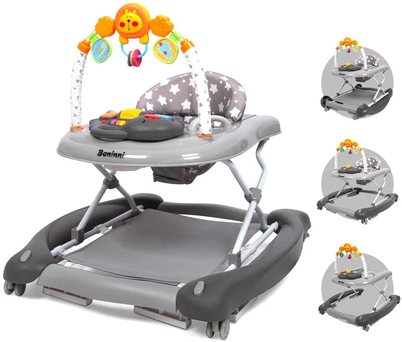 Baninni 5-in-1 Loopstoel Maya van Baninni in Grijs – productfoto