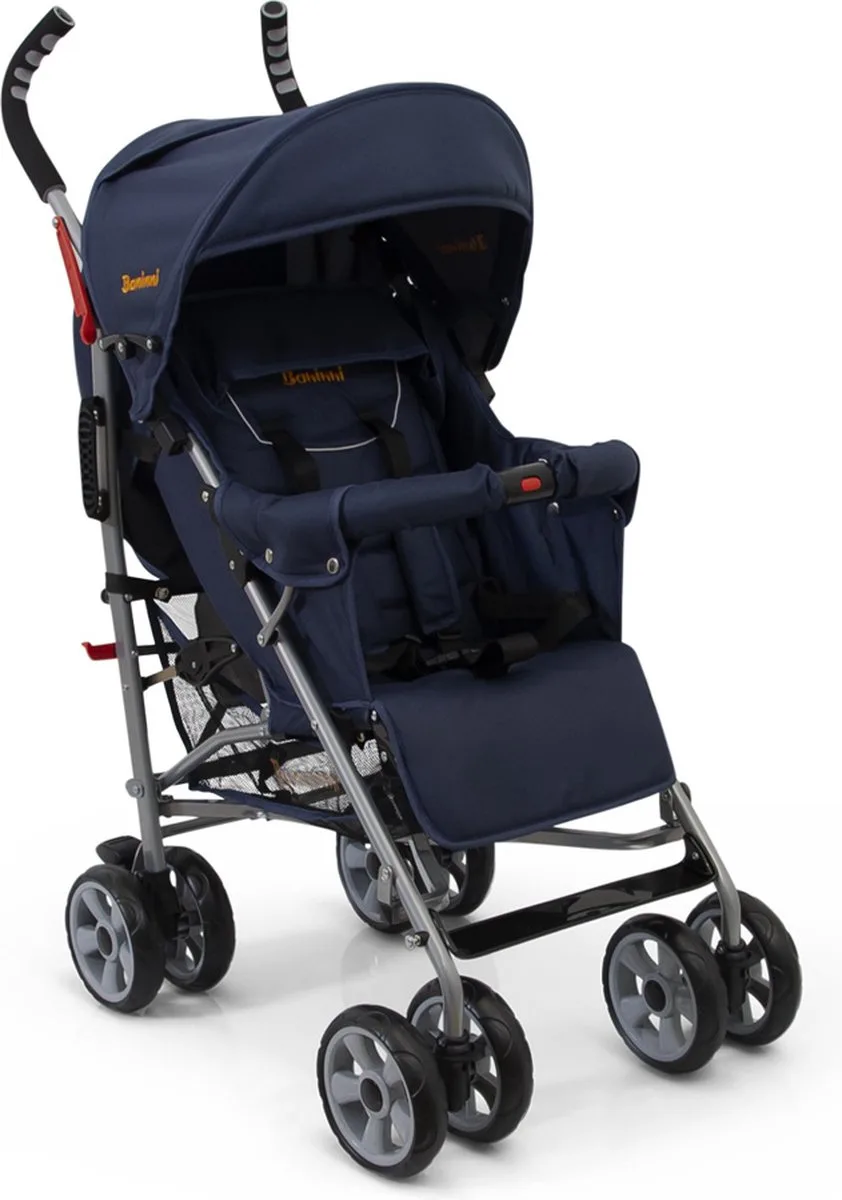 Buggy Luca Donker - Incl. Regenhoes van Baninni in Blauw – productfoto