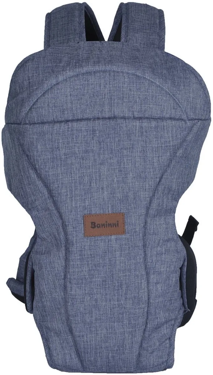 Draagzak - Buikdrager Sacco Melange 2-in-1 från Baninni i Blauw – produktbild