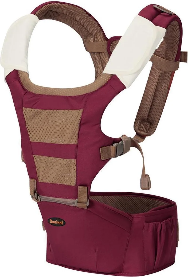 Draagzak - Heupdrager Porta 3-in-1 Rood fra Baninni i Bordeaux – produktbillede
