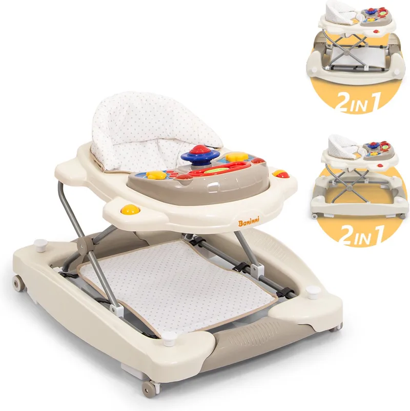Loopstoel Classic 2-in-1 fra Baninni i Beige – produktbillede