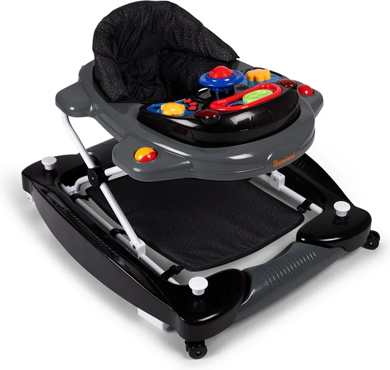 Loopstoel Classic 2-in-1 Black Dot by Baninni in Black – product photo