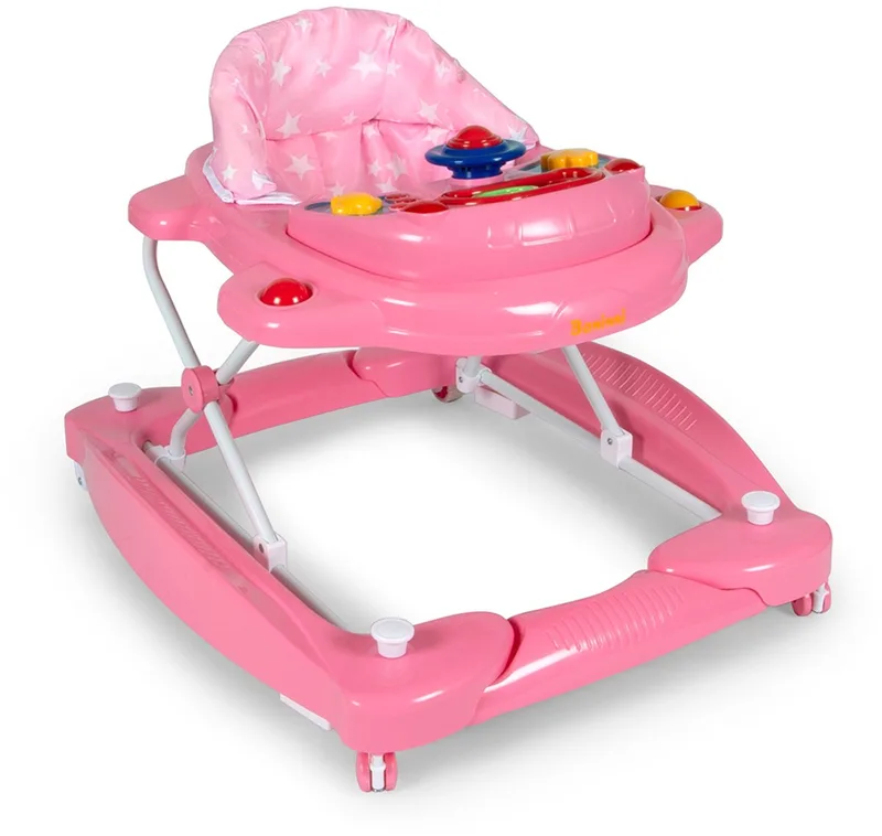 Loopstoel Classic 2-in-1 Star van Baninni in Roze – productfoto