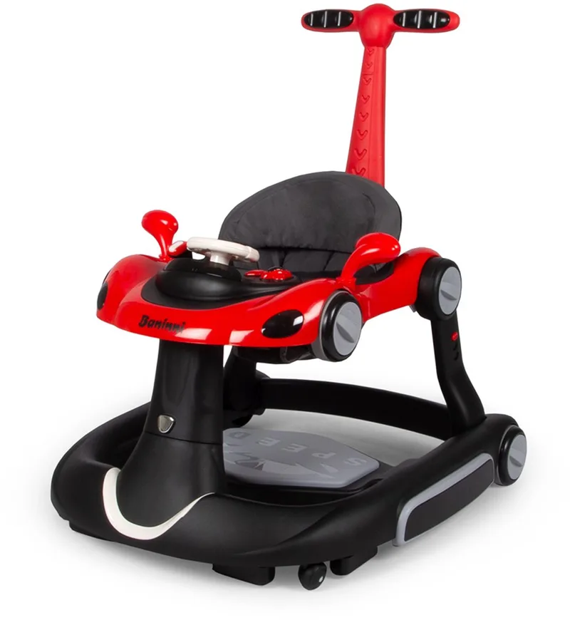 Loopstoel Mano 5-in-1 van Baninni in Rood – productfoto