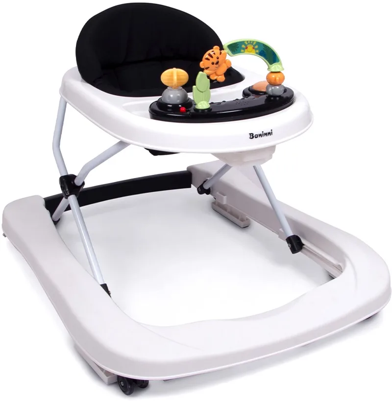 Loopstoel Miro - Wit van Baninni in Zwart – productfoto