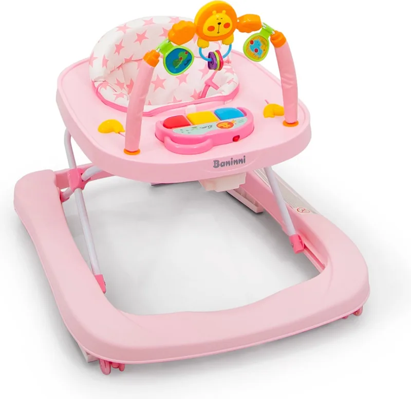 Loopstoel Totti 2-in-1 de Baninni en Rose – photo produit