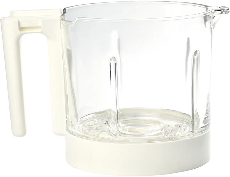 Babycook Neo® Glazen Kom - 1.250 ml - Vaatwasserbestendig - Geschikt voor Stomen en Blenden de Béaba en Blanc – photo produit