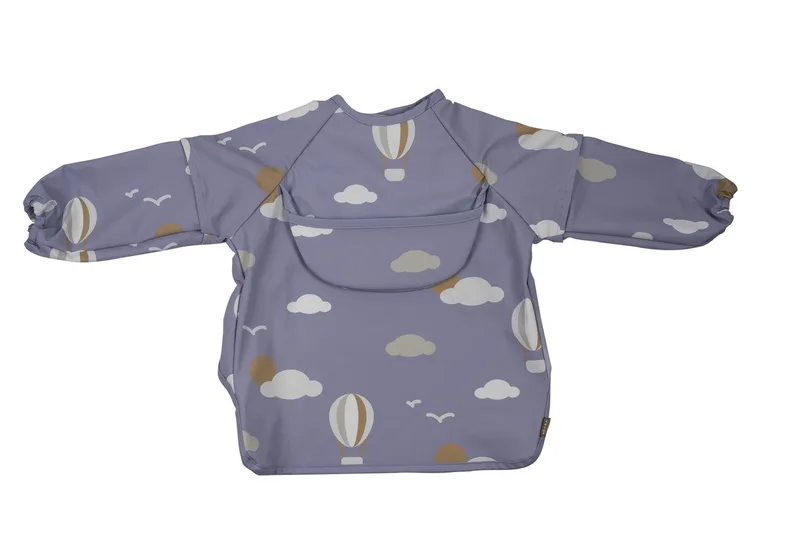 Béaba 2-in-1 Meegroeiende Slab met Mouwen - Waterdicht Mouwschort met Afneembare Mouwen - Tot 5 Jaar - Adventure (Groen/Blauw) von Béaba in Blau – Produktfoto