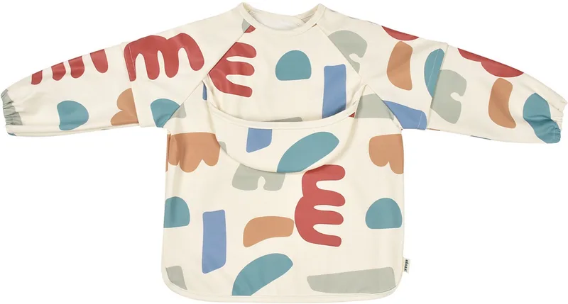 Beaba - 2-in-1 slabbetje met mouwen - Kwijl slabbetjes baby - Met opvangbakje en verwijderbare mouwen de Béaba en Playful – photo produit 1 sur 3