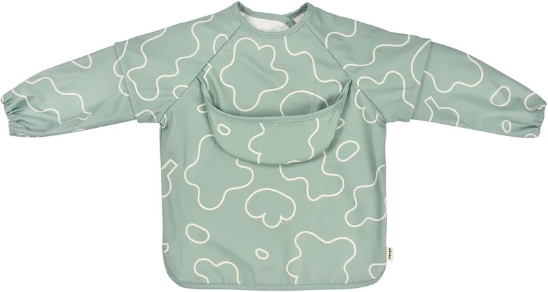 Beaba - 2-in-1 slabbetje met mouwen - Kwijl slabbetjes baby - Met opvangbakje en verwijderbare mouwen van Béaba in Groen – productfoto 1 van 3