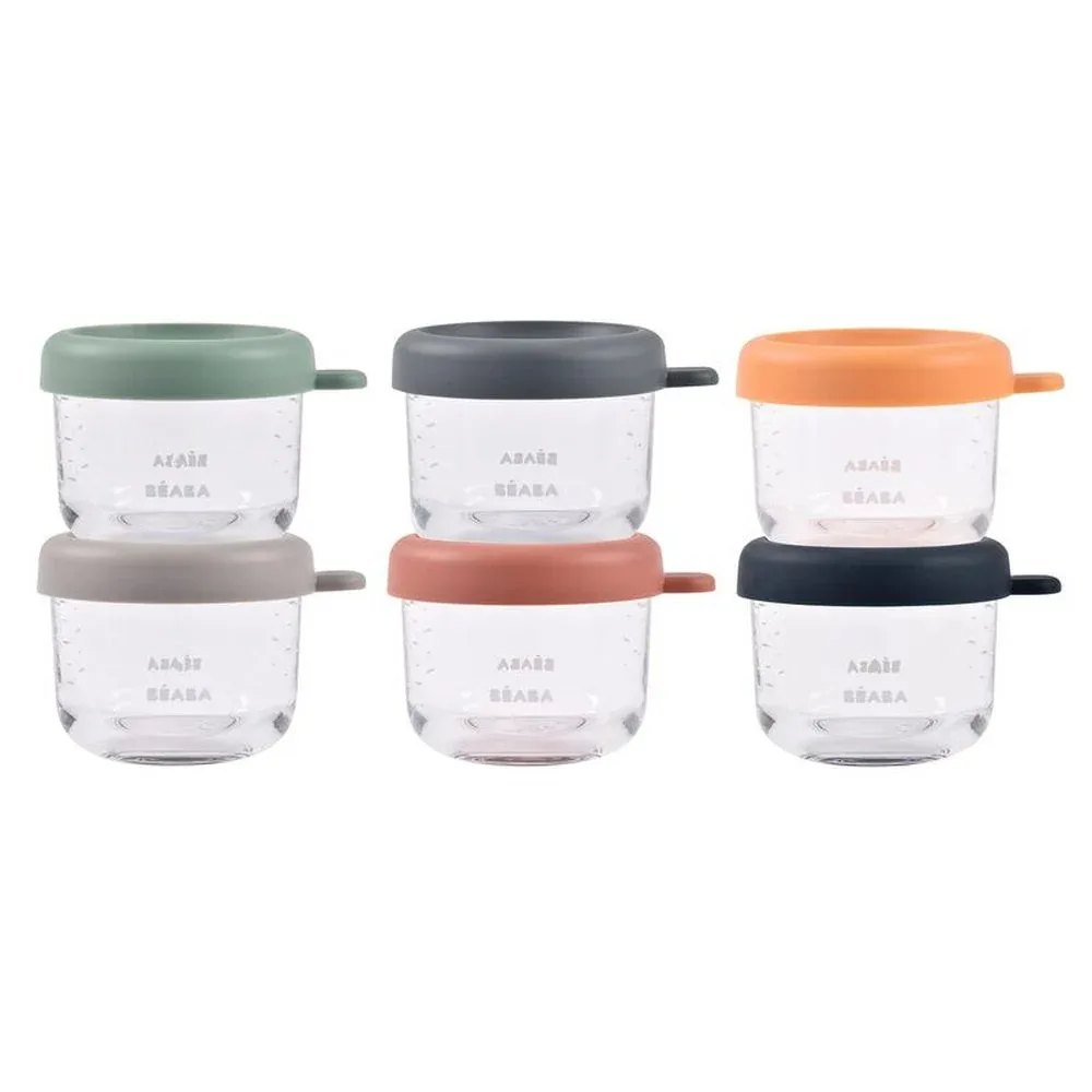 Béaba 6 Glazen Bewaarpotjes 150ml de Béaba – photo produit