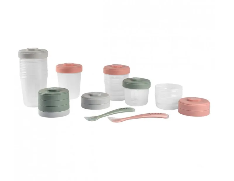 Bewaarpotjes Pack Eerste Maaltijd (2X90Ml + 4X150Ml + 6X250Ml + 2 Siliconen Lepels 1Ste Leeftijd) de Béaba – photo produit 2 sur 4