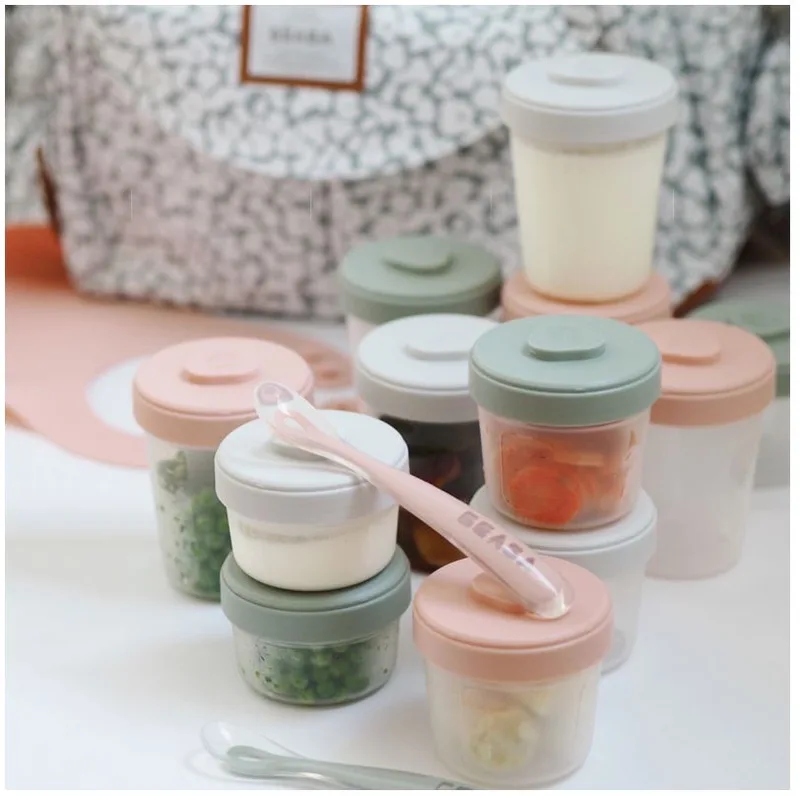 Bewaarpotjes Pack Eerste Maaltijd (2X90Ml + 4X150Ml + 6X250Ml + 2 Siliconen Lepels 1Ste Leeftijd) de Béaba – photo produit 4 sur 4