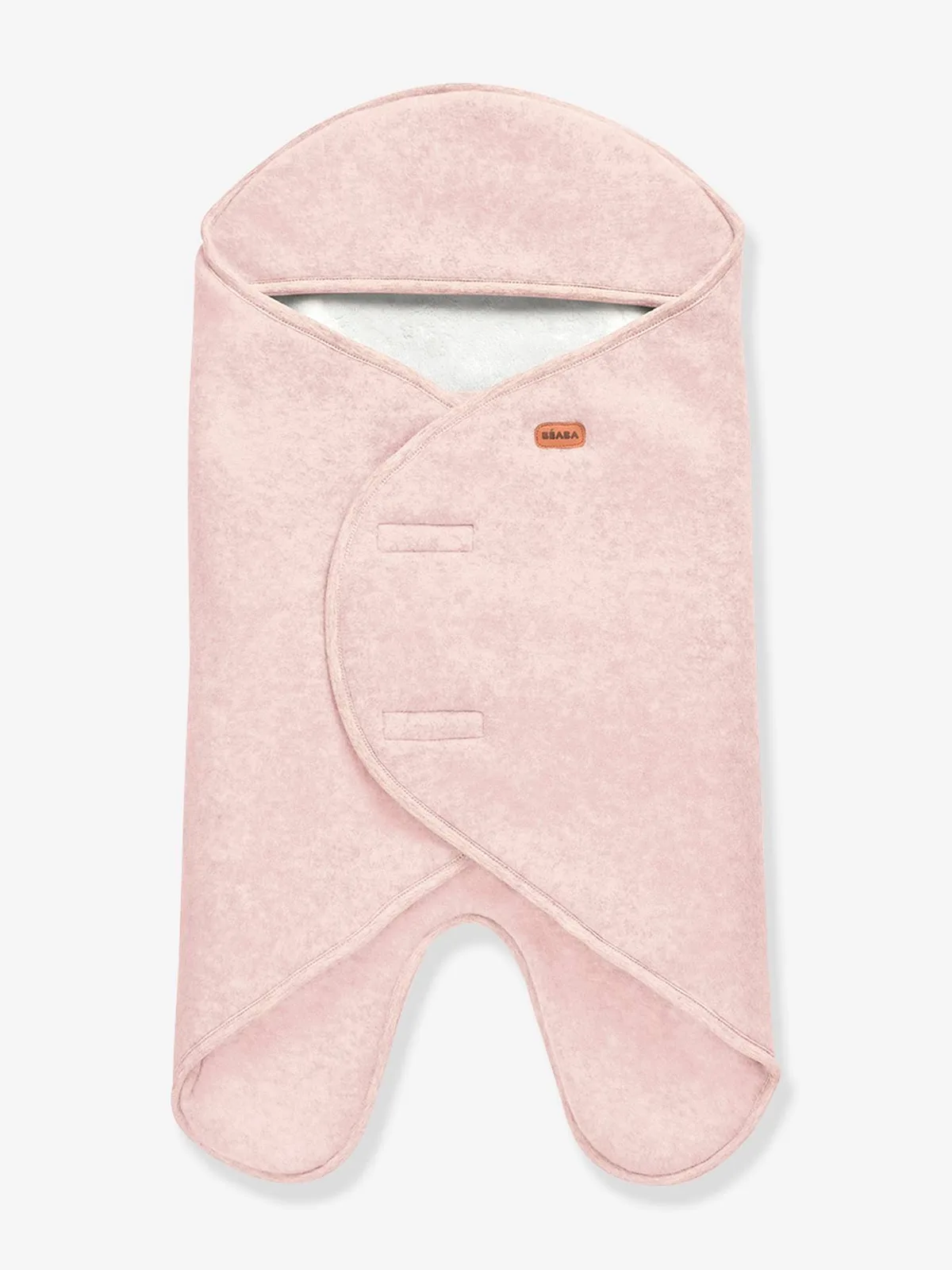 Deken BEABA Babynomade® met fleece voering roze (poederkleur) de Béaba – photo produit