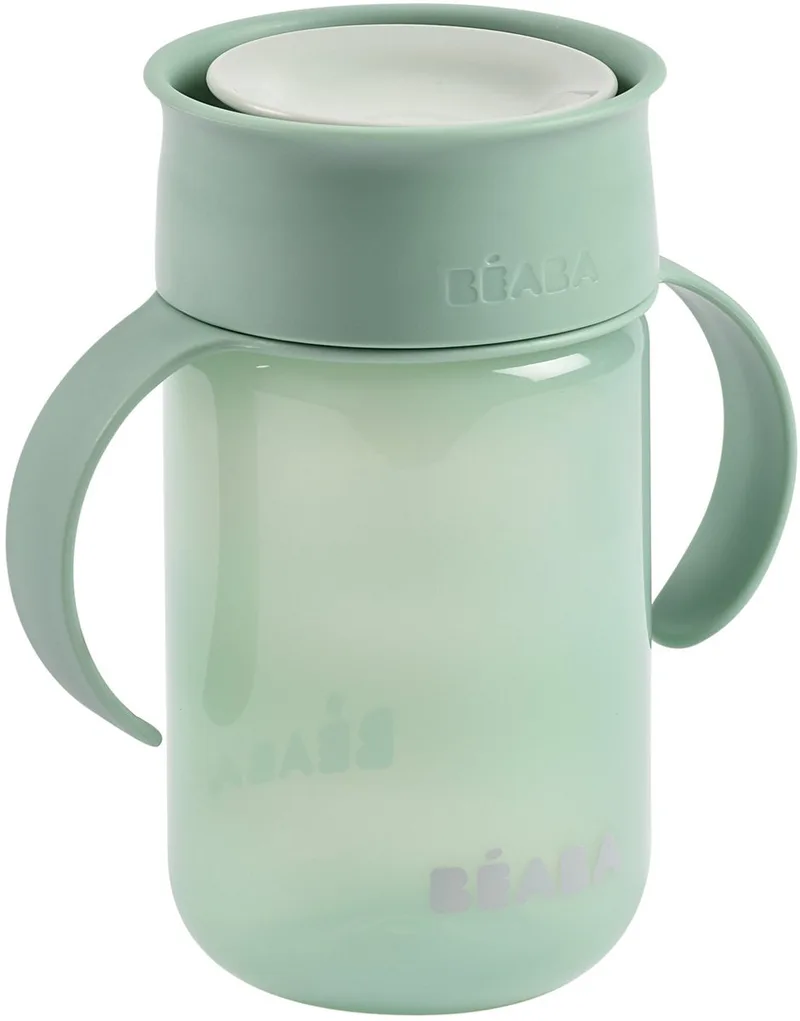 Drinkbeker Baby - Oefenbeker - 360-systeem - Vanaf 12maanden - 340ml van Béaba in Groen – productfoto