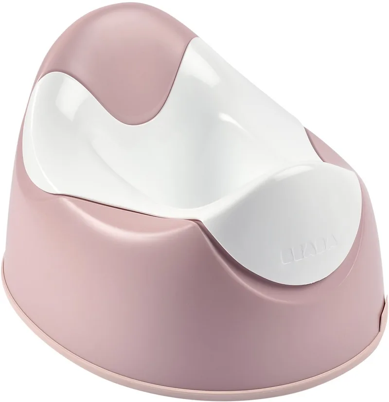 Ergonomisch Potje - Plaspotje voor de Zindelijkheidstraining vanaf 8 Maanden - Uitneembare Binnenpot om Snel te Legen - Antisliprand voor een Stabiele Stand - 3 Grepen en Draaghandvat - 28,5 x 21 x 33 cm van Béaba in Roze – productfoto
