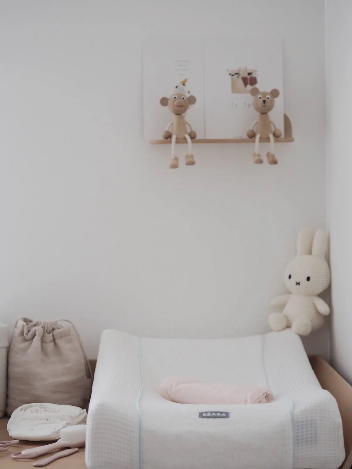 Hoeslaken voor verschoonmatras BEABA Sofalange white de Béaba – photo produit