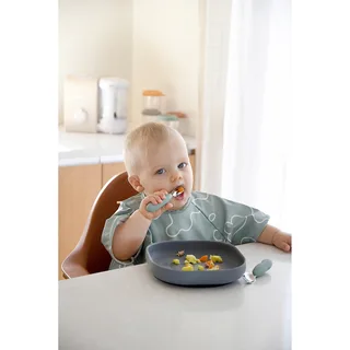 Lepel En Vork Inox - Sage Green van Béaba – productfoto 3 van 3
