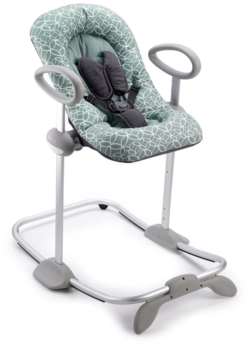 Up & Down Wipstoel Baby - In Hoogte Verstelbare Schommelstoel - Babyschommel - 4 Hoogtes & 3 Ligstanden - Inclusief 5-Punts Gordel de Béaba en Groen – photo produit