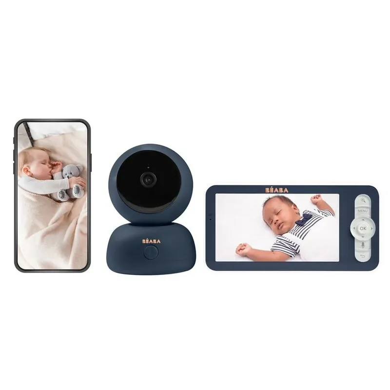 Video Babyfoon met Camera, App En Extra Scherm - Écoute Bébé Zen PREMIUM - Night Blue fra Béaba – produktbillede