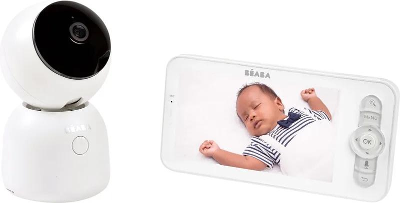 Zen Night Light Babyfoon met camera en app - Baby Monitor - Baby camera met Nachtlampje - 360° Camera fra Béaba i Wit – produktbillede