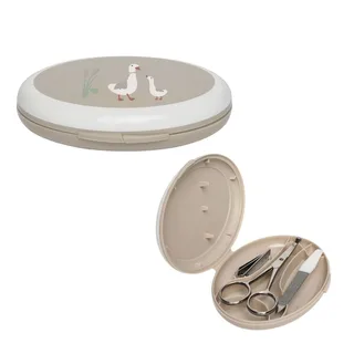 Baby Manicure set - Schaartje, Vijl, Nagelknipper Taupe Off spring fra bébé-jou – produktbillede 3 af 4
