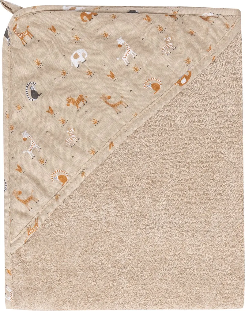 Badcape Steppe van bébé-jou in Taupe – productfoto