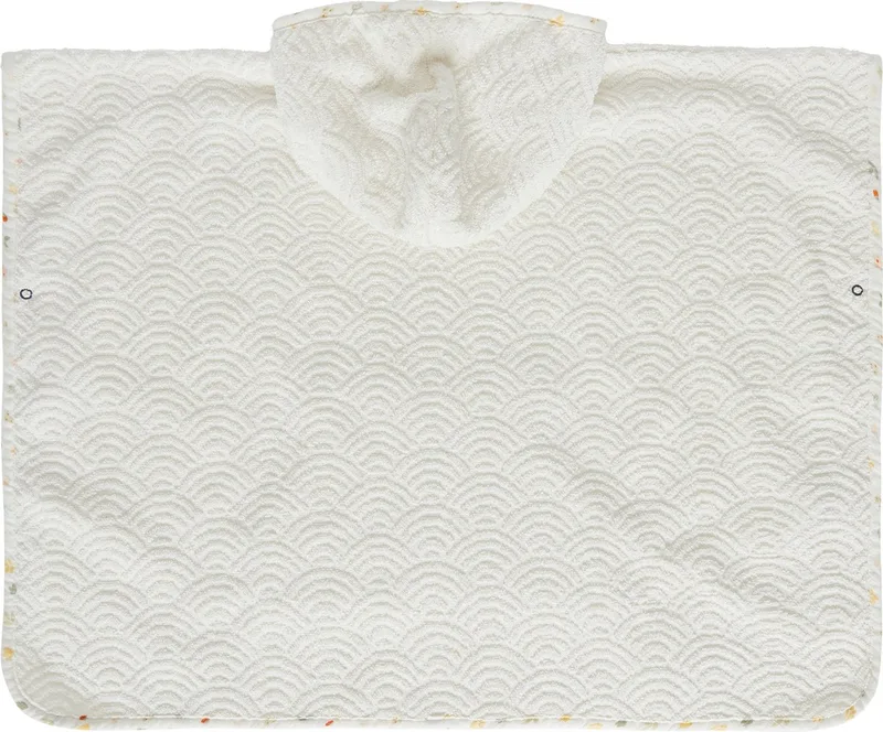 Badponcho - Bohemian Garden van bébé-jou in Wit – productfoto