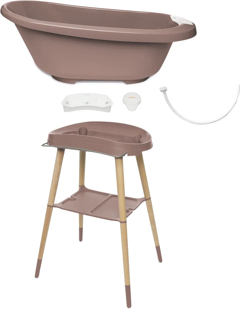 Badset basis + Digitale thermometer by bébé-jou in Mocha Mousse – product photo