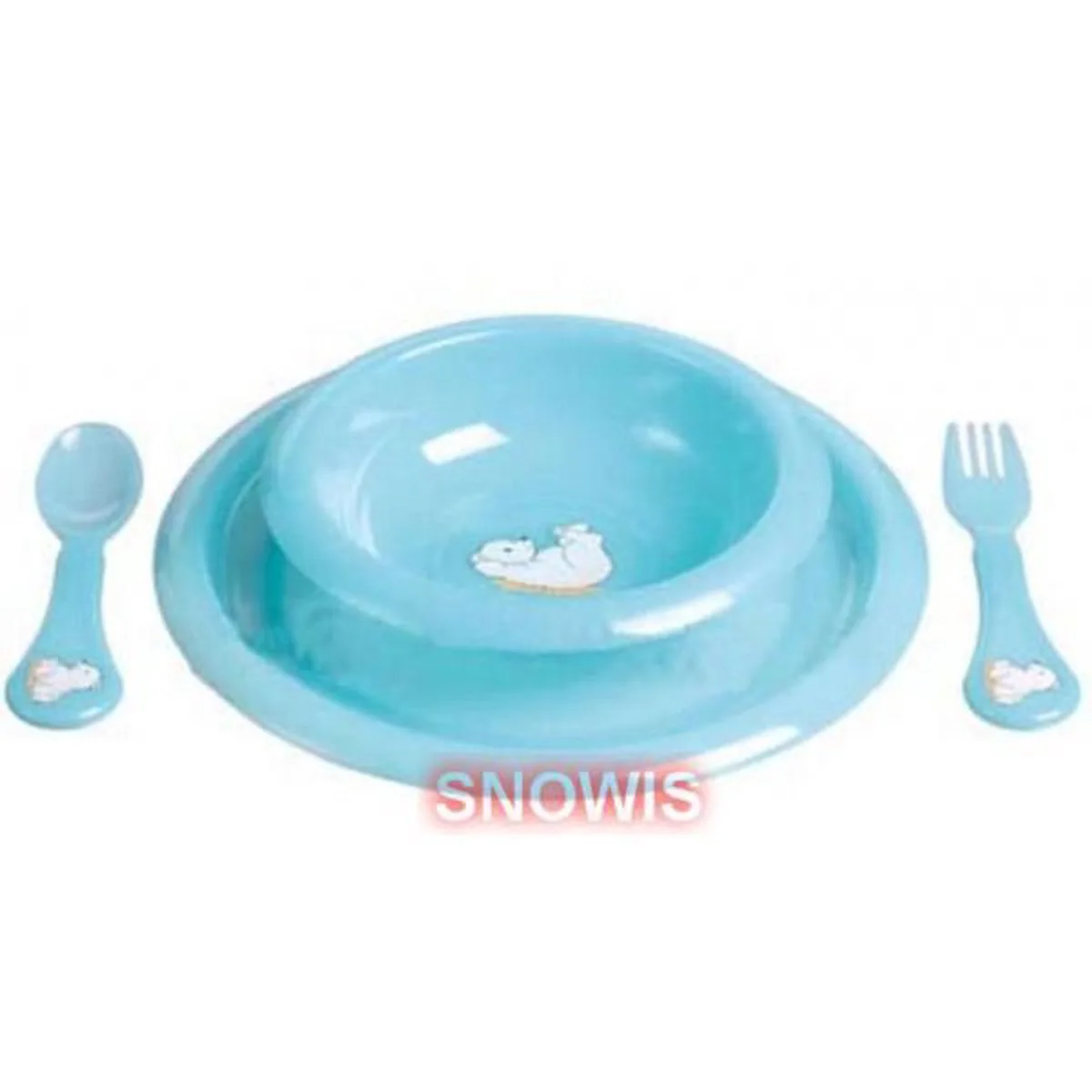 Dinerset Luxe PomPon bébé-jou de bébé-jou en Turqoise – photo produit