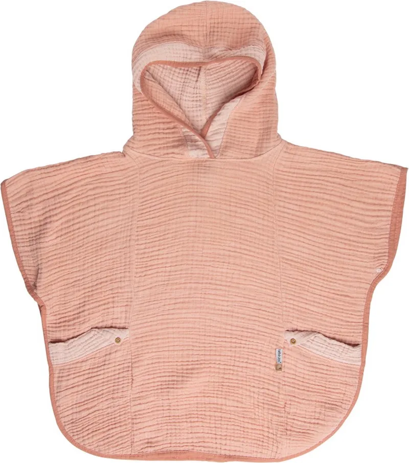 Poncho Badcape - 86/98 van bébé-jou in Pure cotton pink – productfoto