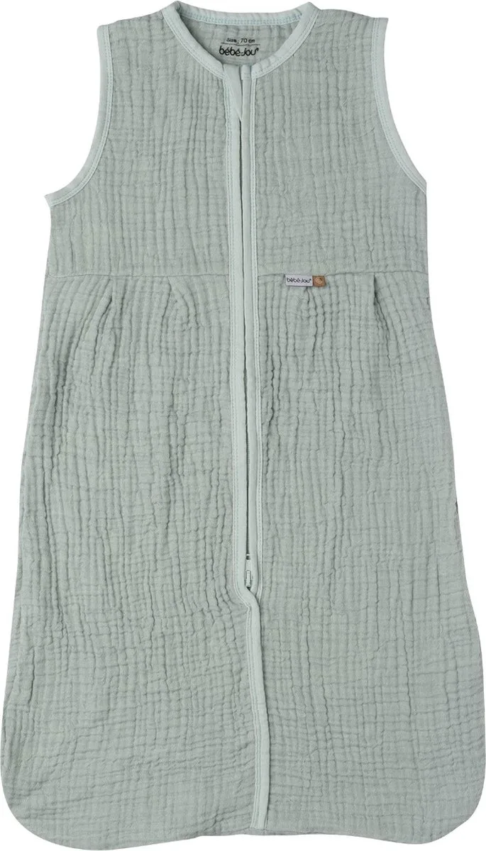 Pure Cotton Hydrofiele Zomer Slaapzak Green 110 cm von bébé-jou in Grün – Produktfoto