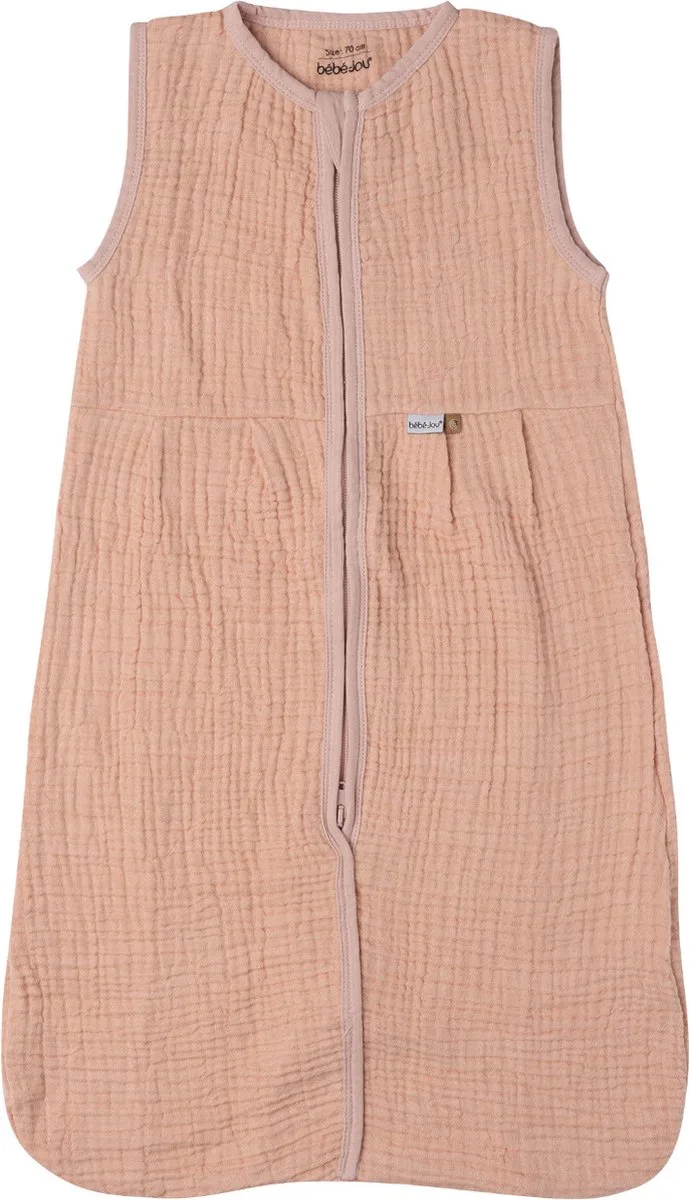 Pure Cotton Hydrofiele Zomer Slaapzak Pink 110 cm by bébé-jou in Pink – product photo
