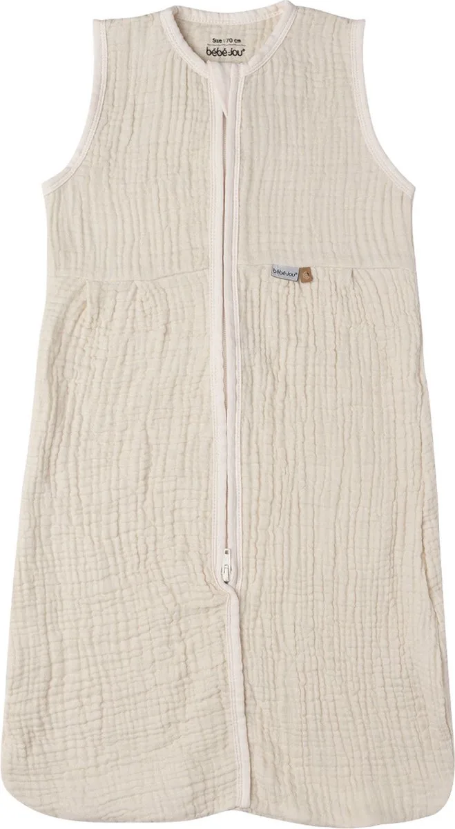 Pure Cotton Hydrofiele Zomer Slaapzak Sand 90 cm by bébé-jou in Beige – product photo