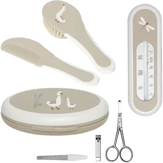 Verzorgingsset - Taupe | Kapset, Manicureset en Badthermometer fra bébé-jou – produktbillede 1 af 4