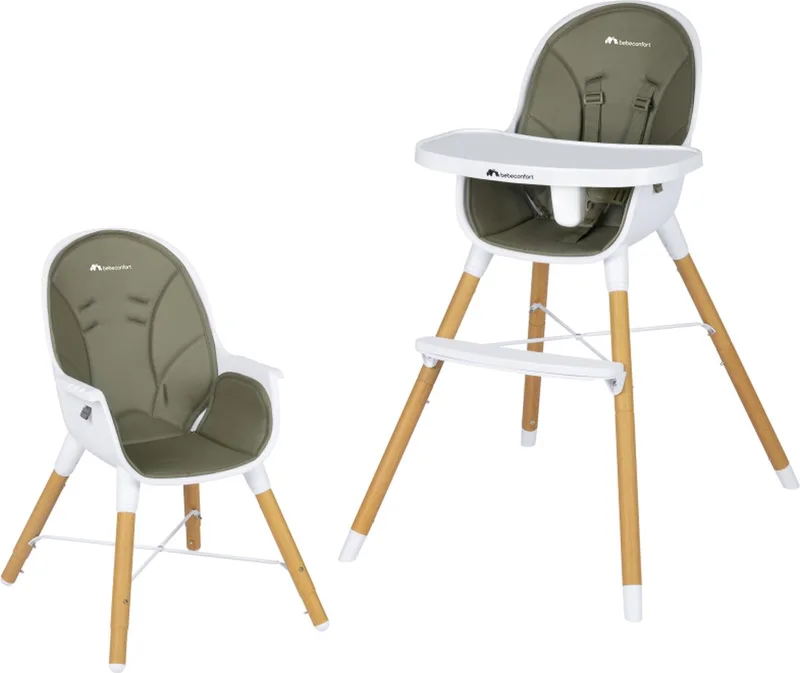 Avista 2-in-1-kinderstoel, kinderstoel vanaf 6 maanden, om te vormen kinderstoel, vanaf 6 maanden tot circa 6 jaar, tot 30 kg by Bébé Confort in Mineral Green – product photo