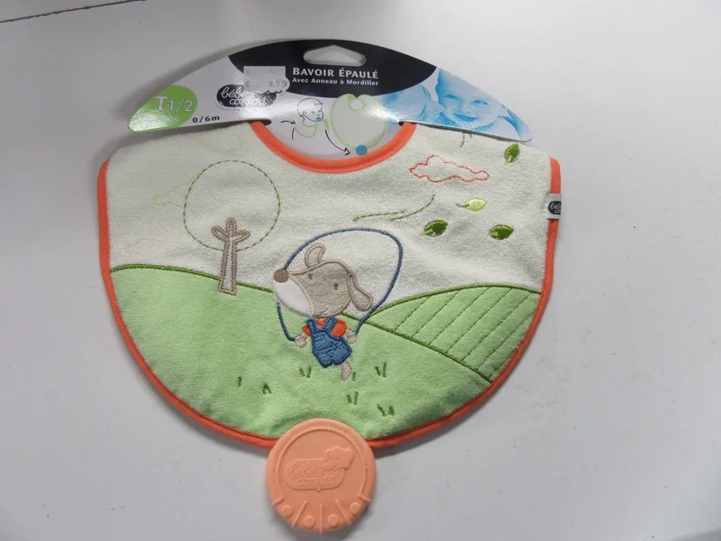 bavet , slab , met bijtring , T1 0/6 maand ,sluiting met velcro van Bébé Confort in Meerkleurig – productfoto