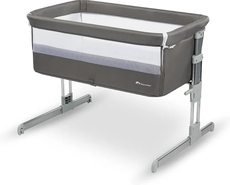Calidoo Co-Sleeper - Grey Mist - 2-in-1 babybedje - Hoogte verstelbaar från Bébé Confort i Mist Gray – produktbild
