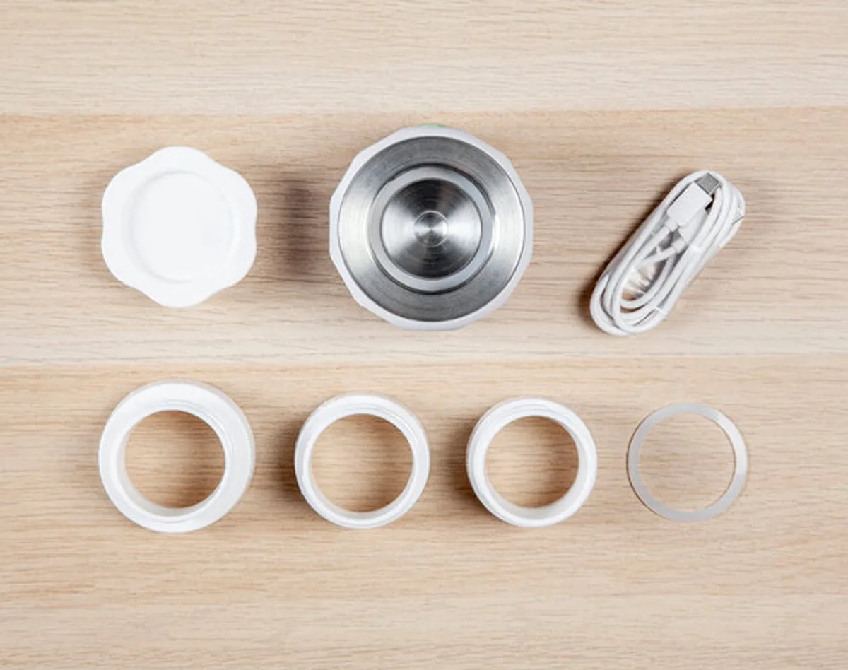Digitale Pocket-flesverwarmer van Bébé Confort in Groen – productfoto