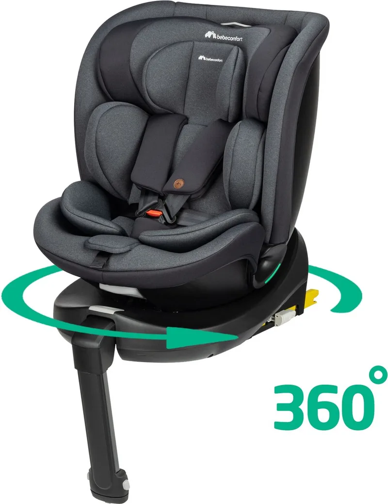 EvoluFix Plus 360 i-Size - Autostoel - Vanaf de geboorte tot 12 jaar oud by Bébé Confort in Tinted Black – product photo