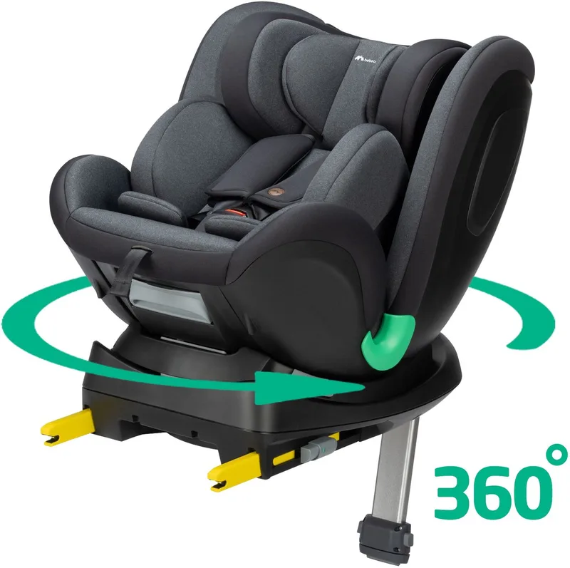 EvolveFix Plus i-Size - Autostoeltje - Vanaf de geboorte tot 12 jaar by Bébé Confort in Tinted Black – product photo