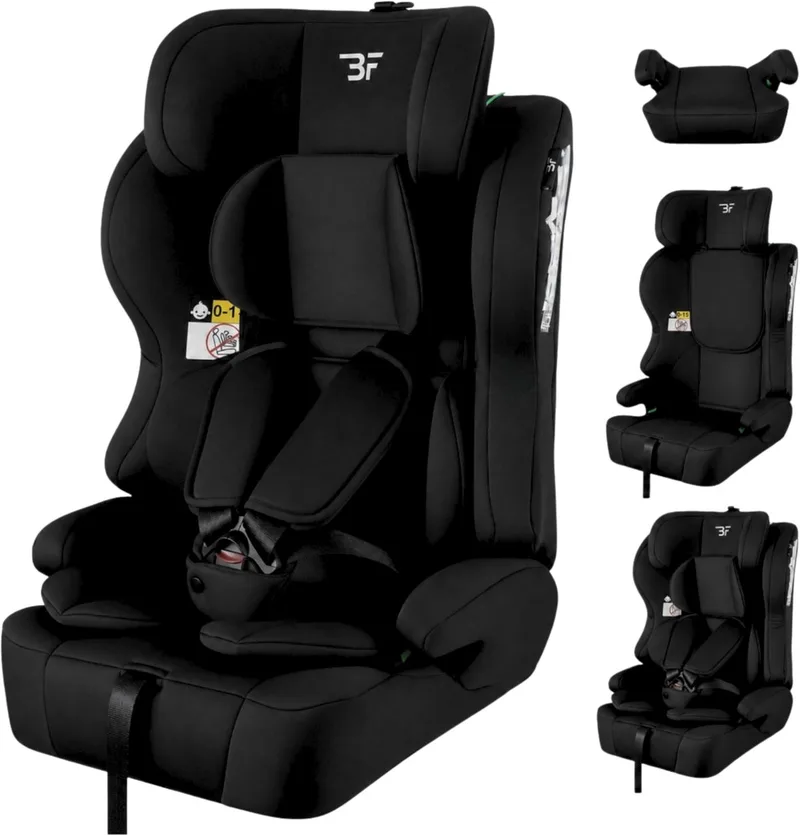 Autostoel Grandtour V2 i-Size - Groep 1/2/3 (76 - 150 cm) - Gordel by Bebies First in Black – product photo