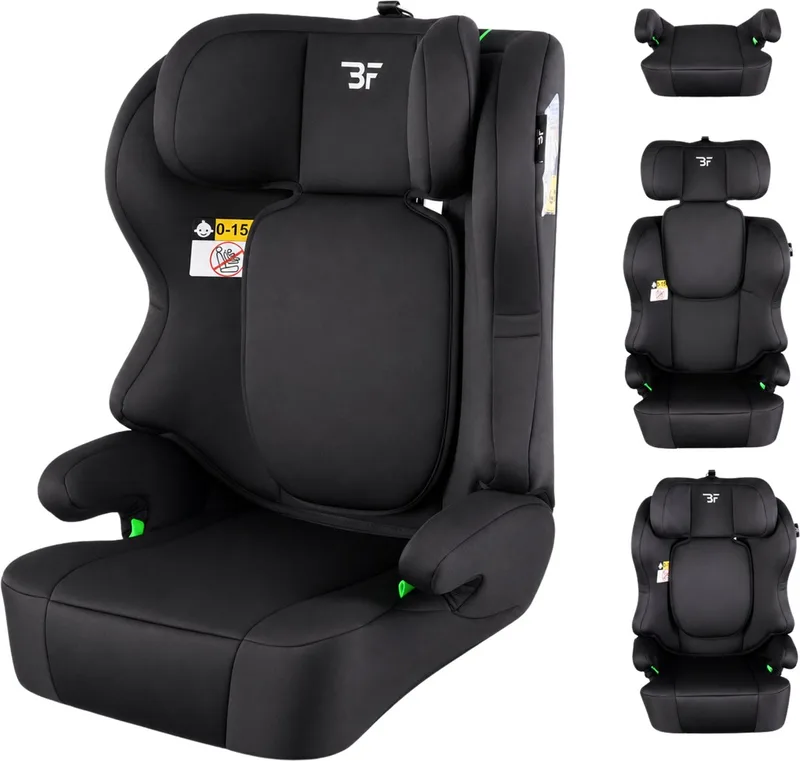 Autostoel Pionier V2 i-Size Groep 2/3 (100- 150 cm) - Gordel von Bebies First in Schwarz – Produktfoto
