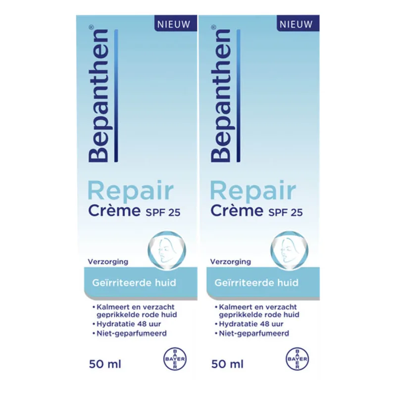 2x Bepanthen Repair Crème Spf 25 50 ml de Bepanthen – photo produit