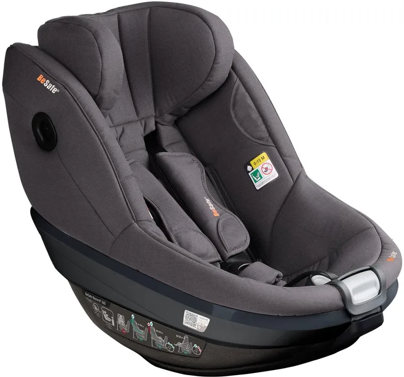 Beyond² 360 - Autostoel - Autostoel baby - Autostoeltje - Autozitje - 61cm-125 cm - autostoel 6 md- 6 jaar -Dark Grey Mélange från BeSafe i Dark grey melange – produktbild